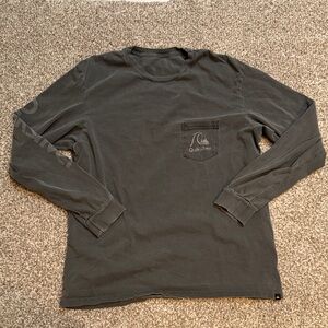 Quiksilver Men's Charcoal Long Sleeve Tee